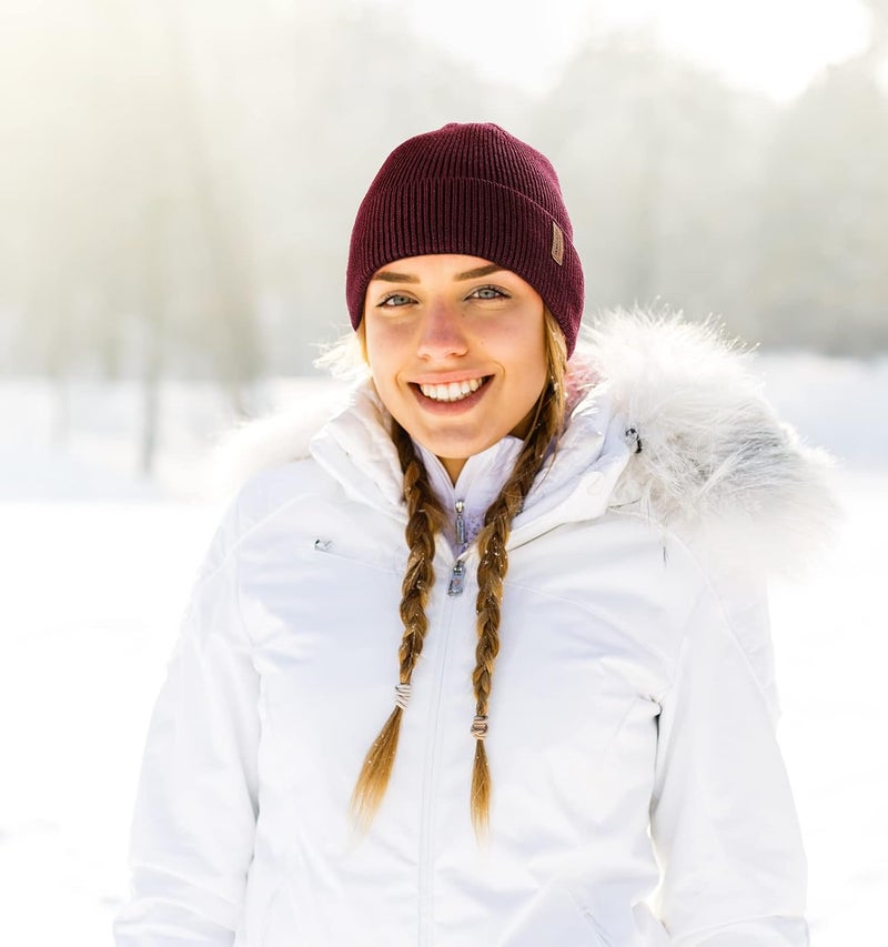 Wmcaps Winter Beanie for Men Women, Fleece Lined Beanie Soft Warm Knit Hat Ski Stocking Cuffed Cap - Image 4